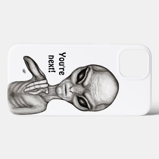 Coques Case-Mate iPhone Mauvais Alien, Tu es le prochain ! (Verso (horizontal))