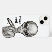 Coques Case-Mate iPhone Mauvais Alien, Tu es le prochain ! (Verso (horizontal))