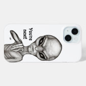 Coques Case-Mate iPhone Mauvais Alien, Tu es le prochain ! (Verso (horizontal))