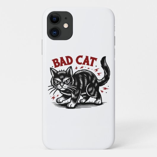 Coques Case-Mate iPhone Mauvais Chat (Dos)
