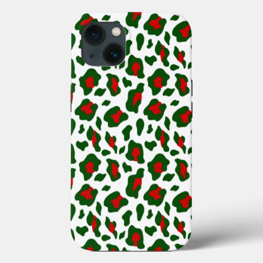 Coques Case-Mate iPhone mauvais empreinte de léopard de noël (Verso)