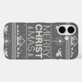 Coques Case-Mate iPhone Mauvais Joyeux CHRISTmas Sweater Christ Christian (Verso (horizontal))