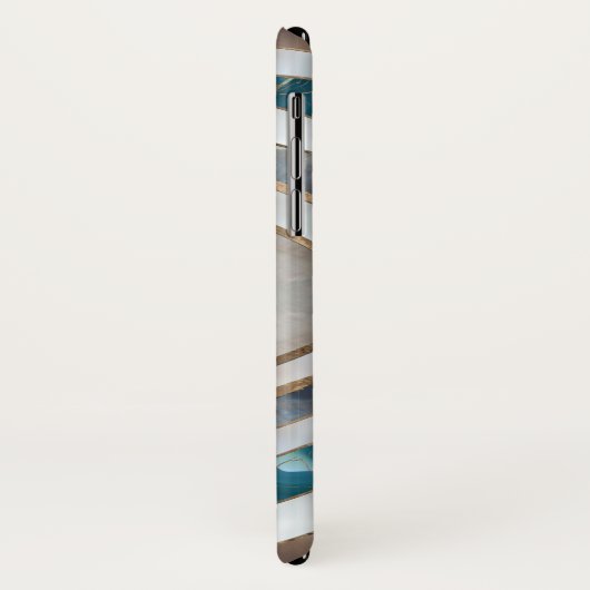 Coques Case-Mate iPhone Mauvais oeil Textiles et or (Dos/Gauche)