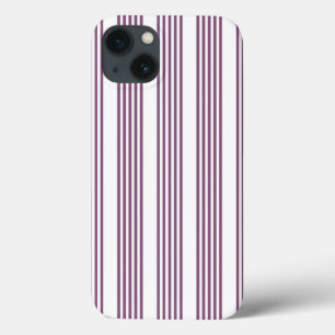 Case-Mate iPhone Case Mauve violet blanc cinq bandes motif