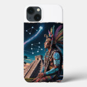 Coques Case-Mate iPhone Maya Shaman Stargazer | Calendrier et glyphes anci (Verso)