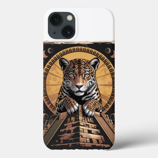 Coques Case-Mate iPhone Mayan Jaguar Guardian | Art mythologique aztèque (Verso)