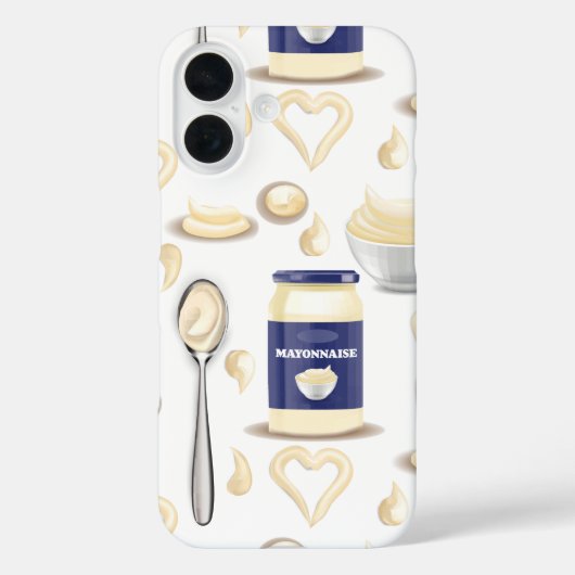Coques Case-Mate iPhone mayo mayonnaise condiment crémeux tartiner sauce (Verso)