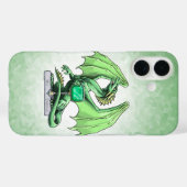 Coques Case-Mate iPhone May's Birthstone Dragon : Emerald Coque-Mate iPhon (Verso (horizontal))