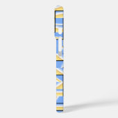 Coques Case-Mate iPhone Maze bleu et jaune (Verso / Gauche)