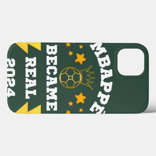 Coques Case-Mate iPhone Mbappé est devenu Real en 2024 (Verso (horizontal))