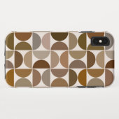 Coques Case-Mate iPhone MCM Semi-cycles Browns+Cream Big Motif (Dos (Horizontal))