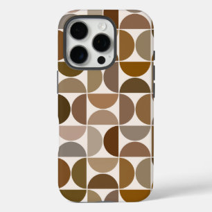 Coques iPhone 16 Pro MCM Semi-cycles Browns+Cream Big Motif