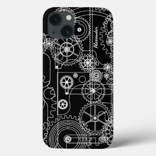 Etui iPhone 13 Mechanical Steam Punk Gears