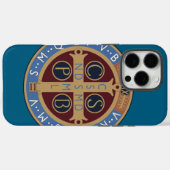 Coques Case-Mate iPhone Médaille de saint Benoît (Verso (horizontal))