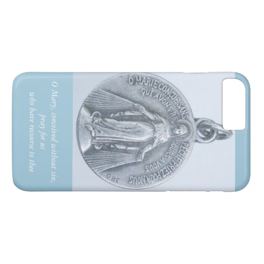 Coques Case-Mate iPhone médaille miraculeuse (Dos (Horizontal))