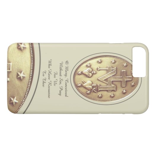 Coques Case-Mate iPhone médaille miraculeuse (Dos (Horizontal))