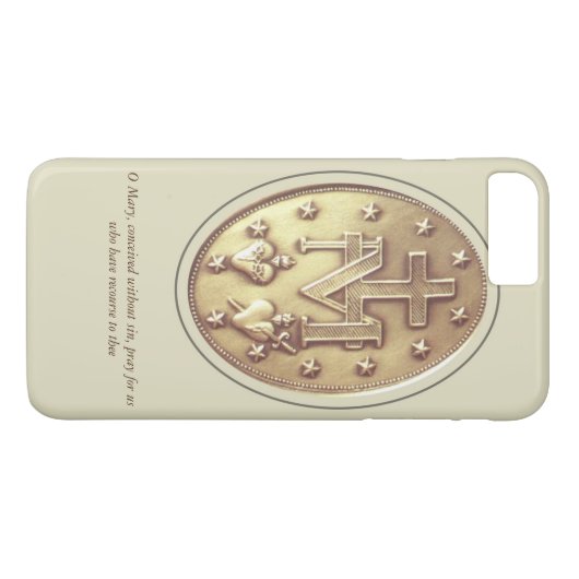 Coques Case-Mate iPhone médaille miraculeuse (Dos (Horizontal))