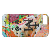 Coques Case-Mate iPhone Médaille miraculeuse abstraite (Dos (Horizontal))