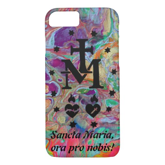 Coques Case-Mate iPhone Médaille miraculeuse abstraite (Dos)