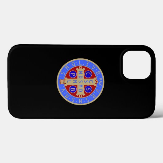 Coques Case-Mate iPhone Médaille ou croix de saint Benoît  (Verso (horizontal))