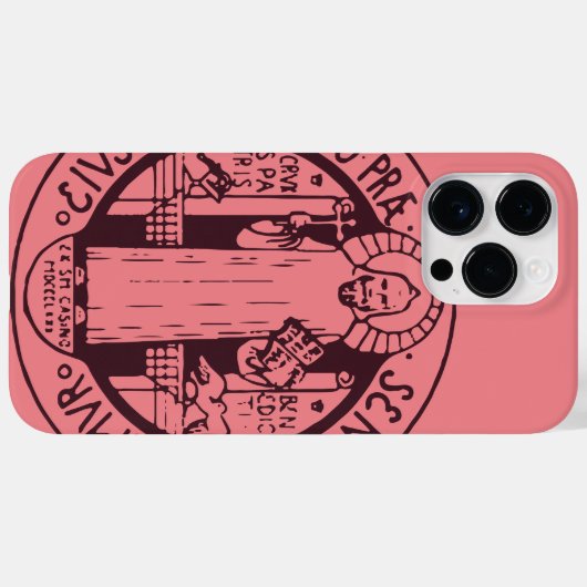 Coques Case-Mate iPhone Médaille Saint Benoît (Verso (horizontal))