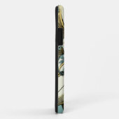 Coques Case-Mate iPhone Médaillon floral fleuri sur l'arrière - plan (Dos/Droite)