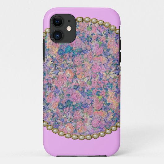 Coques Case-Mate iPhone Médaillon rose (Dos)