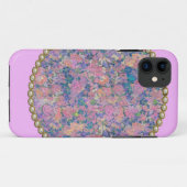 Coques Case-Mate iPhone Médaillon rose (Dos (Horizontal))