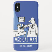 Coques Case-Mate iPhone Médecin amusant avec Stethoscope Checet Pieds (Dos)