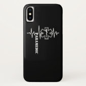 Coques Case-Mate iPhone Médecin infirmier paramétrique Heartbeat (Dos)