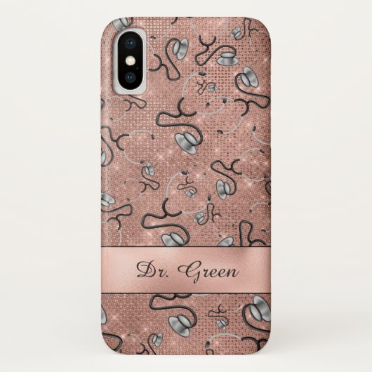 Coques Case-Mate iPhone Medical, Nurse, Doctor themed Stéthoscopes, nom (Dos)