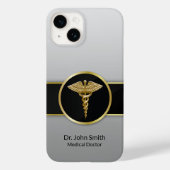 Coques Case-Mate iPhone Médicale Caduceus Gold Professional (Verso)
