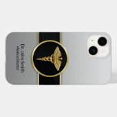 Coques Case-Mate iPhone Médicale Caduceus Gold Professional (Verso (horizontal))