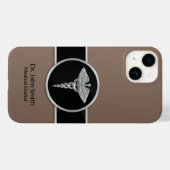 Coques Case-Mate iPhone Médicale Caduceus Silver Professional (Verso (horizontal))