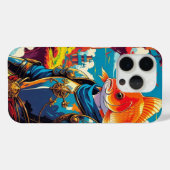 Coques Case-Mate iPhone "Medieval Warrior Fish – Fantasy Battle Art" (Verso (horizontal))