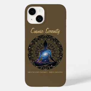 Coque Pour iPhone 14 Méditation Sérénité Cosmique – Mandala Galaxie 
