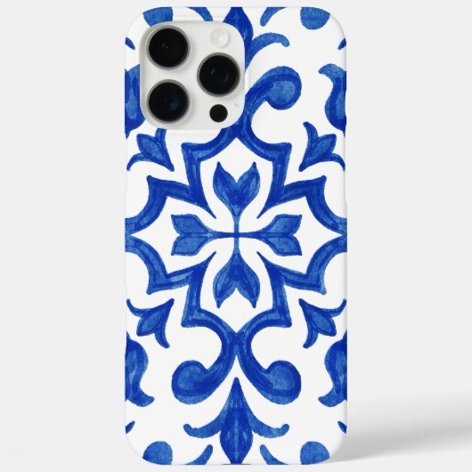 Coques Case-Mate iPhone Mediterranean Portuguese Blue Tile (Verso)