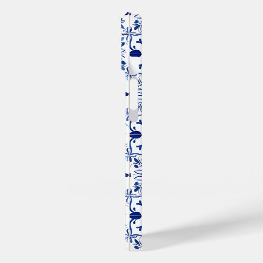 Coques Case-Mate iPhone Mediterranean Tile Blue & White (Verso / Gauche)