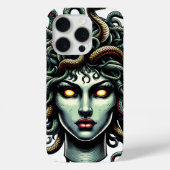 Coques Case-Mate iPhone Medusa face verte pleine de serpents (Verso)