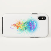 Coques Case-Mate iPhone Méduse arc-en-ciel (Dos (Horizontal))