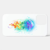 Coques Case-Mate iPhone Méduse arc-en-ciel (Verso (horizontal))