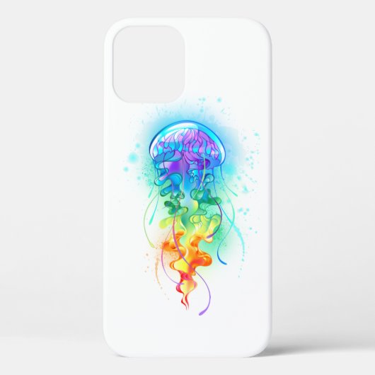 Coques Case-Mate iPhone Méduse arc-en-ciel (Verso)
