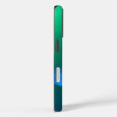 Coques Case-Mate iPhone Méduse Cool Dégradé Vert Bleu (Verso / Droite)