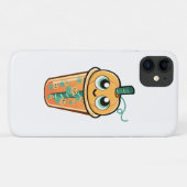 Coques Case-Mate iPhone Méduse de boba de citrouille (Dos (Horizontal))