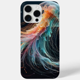 Coque iPhone 15 Pro Max méduse marine/plage/côtière
