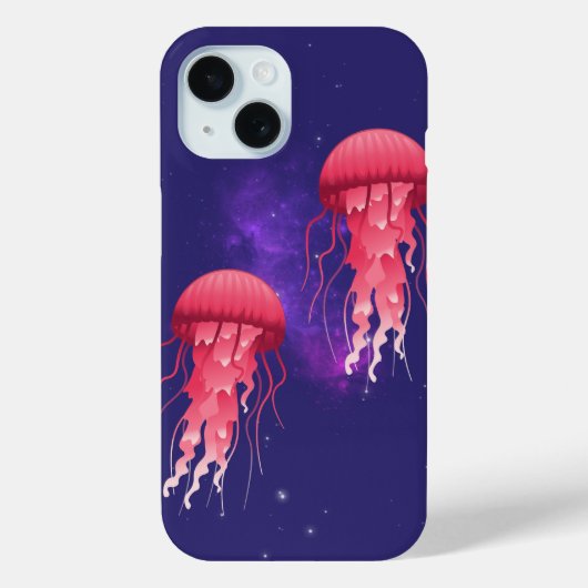 Coques Case-Mate iPhone Méduse rose (Verso)
