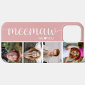 Coques Case-Mate iPhone Meemaw We Love You Photo (Verso (horizontal))