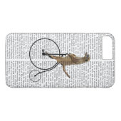 Coques Case-Mate iPhone Meerkat sur Black Penny Farthing (Dos (Horizontal))