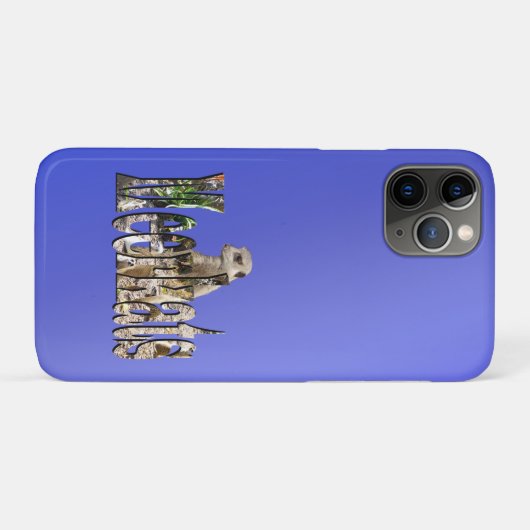 Coques Case-Mate iPhone Meerkats bleus, (Dos (Horizontal))