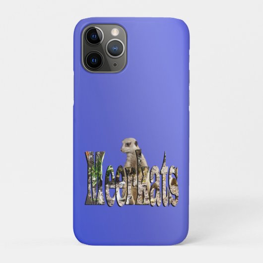 Coques Case-Mate iPhone Meerkats bleus, (Dos)